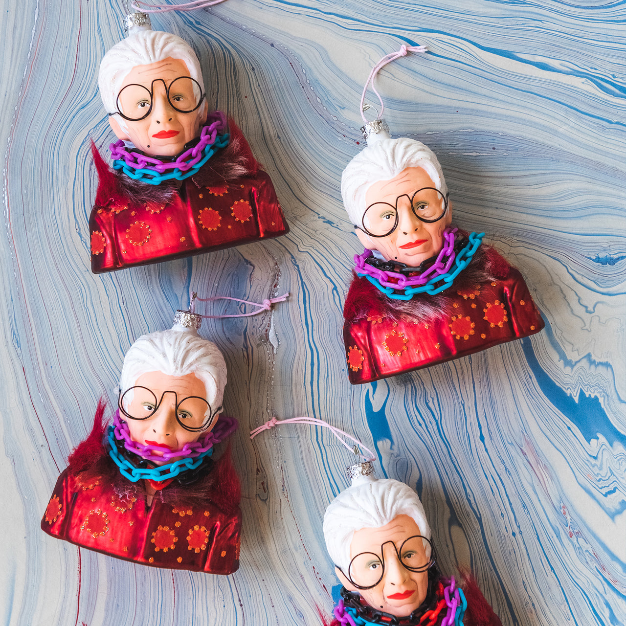 Iris Apfel Bust Ornament