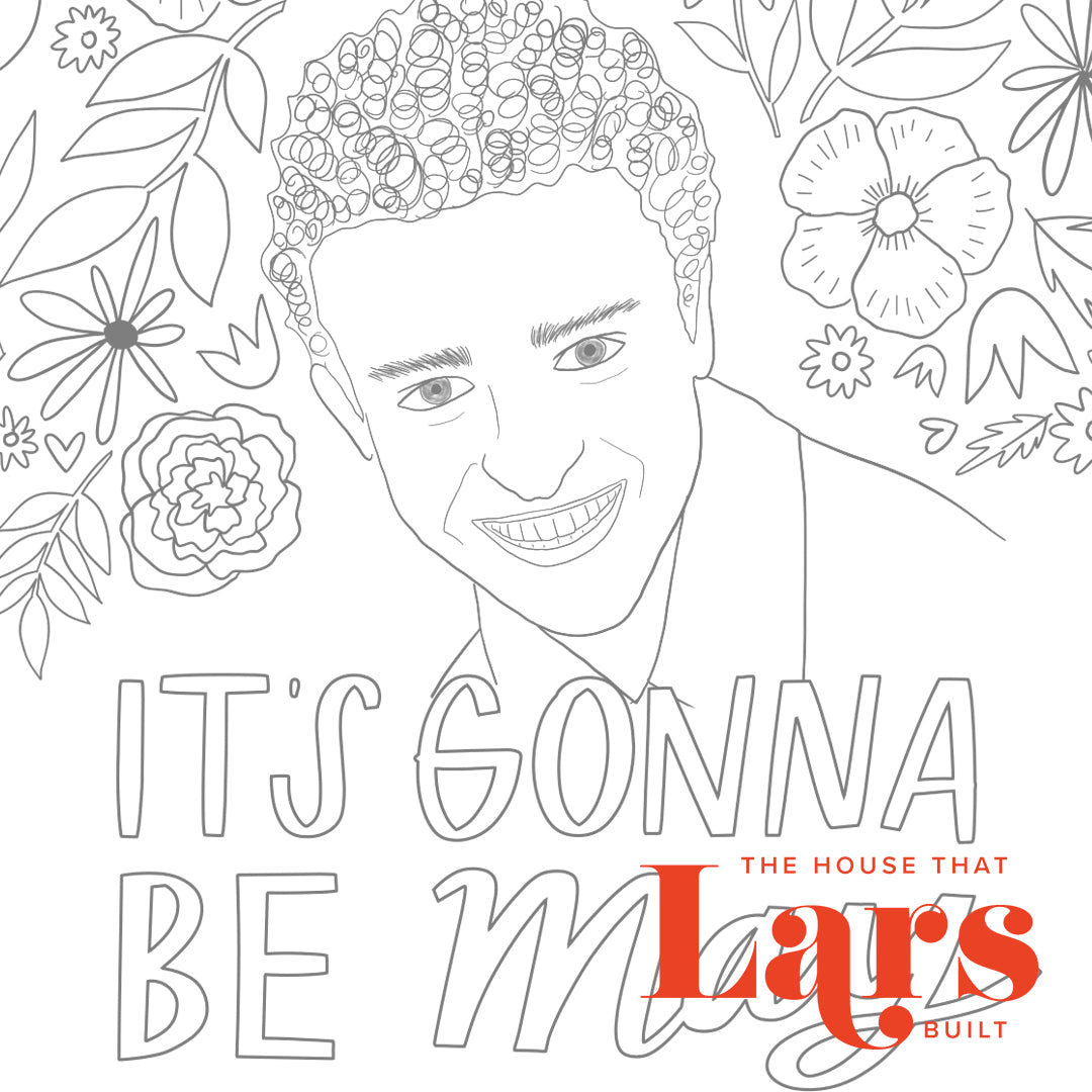 Nsync Color Sheets It's Gonna Be May (JT) Coloring Page, PDF Printable – The House That ...