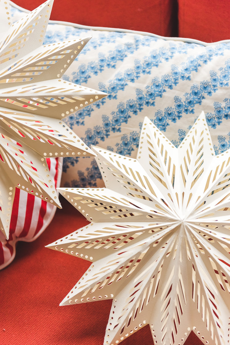 Oversized Paper Christmas Star, SVG &amp; PDF Template