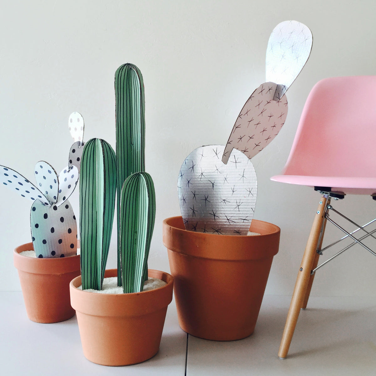 DIY Cardboard  Paper Cactus