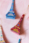 Floral Eiffel Tower Ornaments