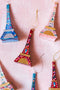 Floral Eiffel Tower Ornaments