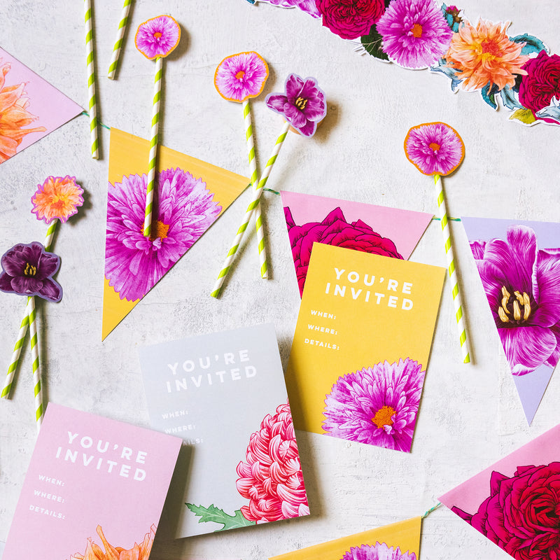 Floral Birthday Suite, PDF Printable - The House That Lars Built