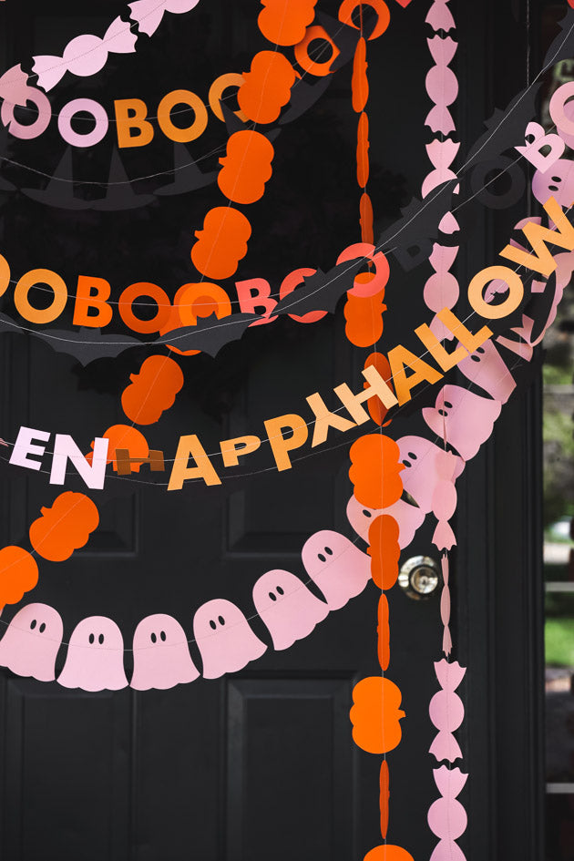 Halloween Garland, SVG &amp; PDF Template