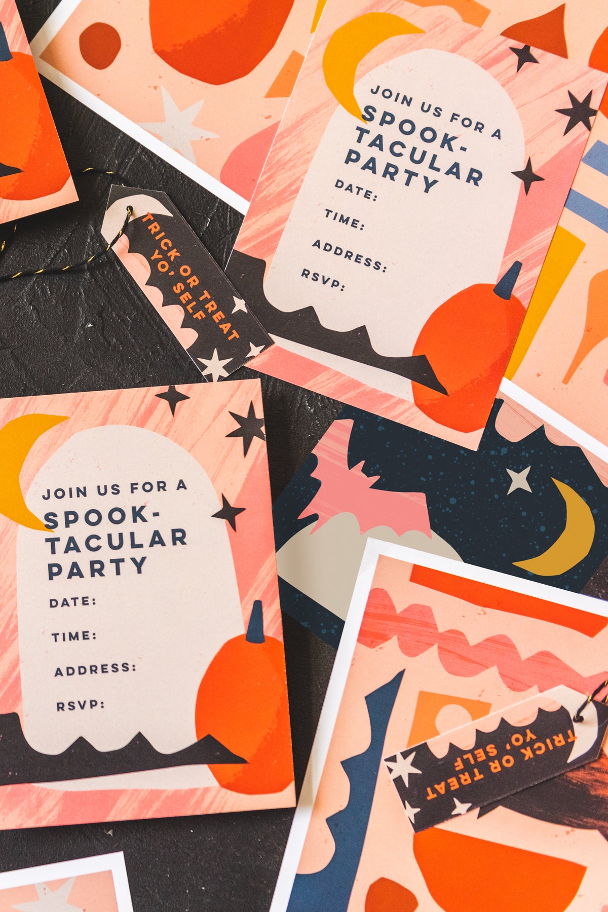 Halloween Party Place Cards, PDF Printable