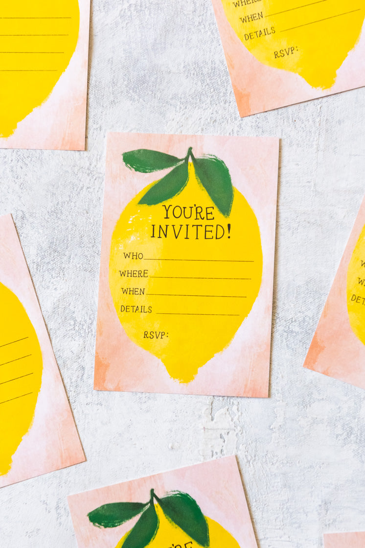 Lemon Birthday Suite, PDF Printable