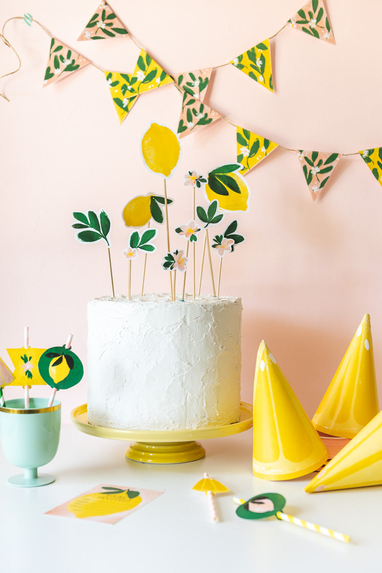 Lemon Birthday Suite, PDF Printable