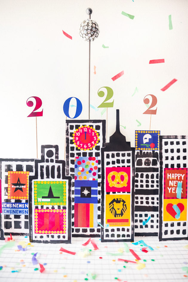 Time Square New Years Eve Tablescape, PDF Printables