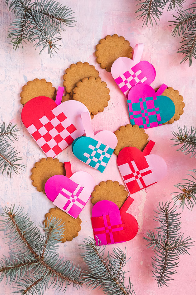 Danish Christmas Hearts, SVG &amp; PDF Template