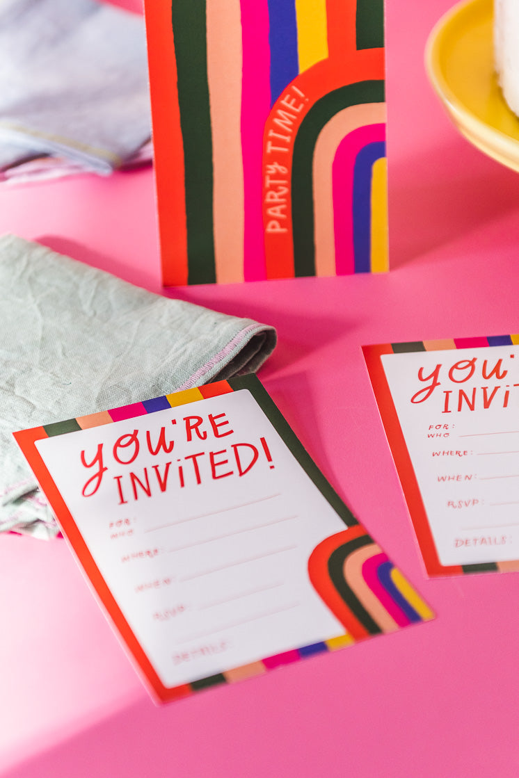 Rainbow Party Birthday Suite, PDF Printable - The House That Lars Built