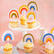 Rainbow Cupcake Toppers, PDF Printable