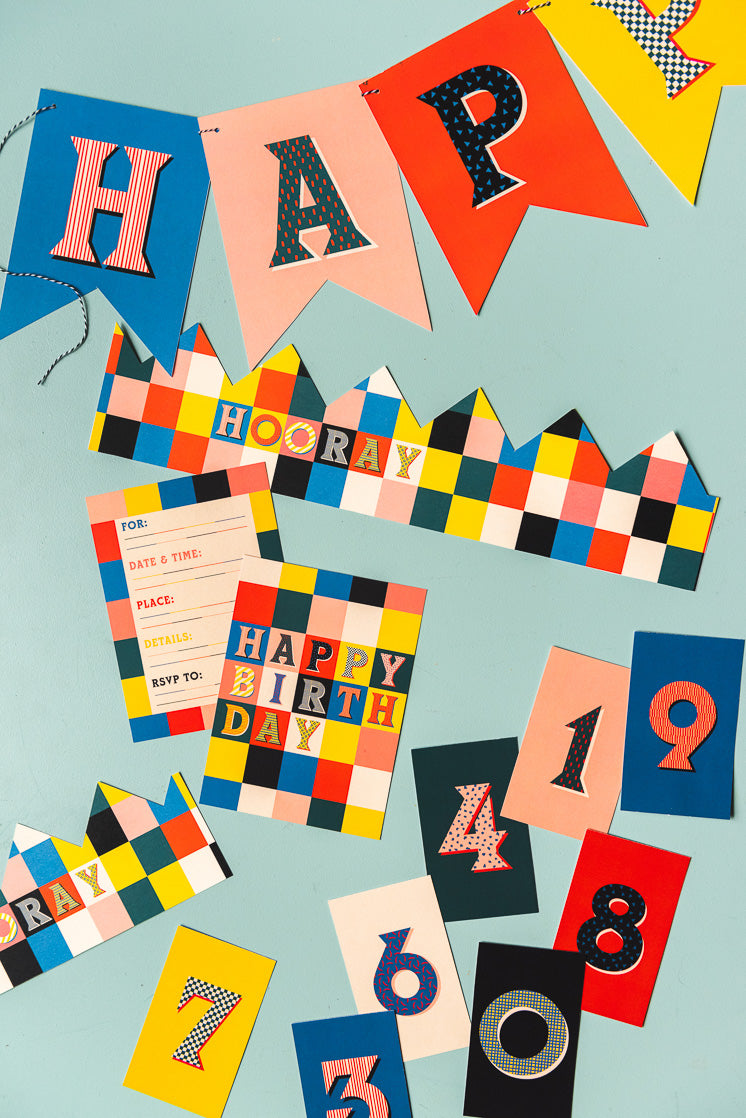 Birthday Cake Topper Numbers, PDF Printable
