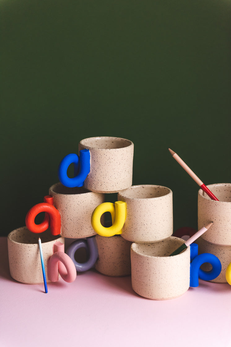 Speckled Loopy Mugs by Betsy Croft