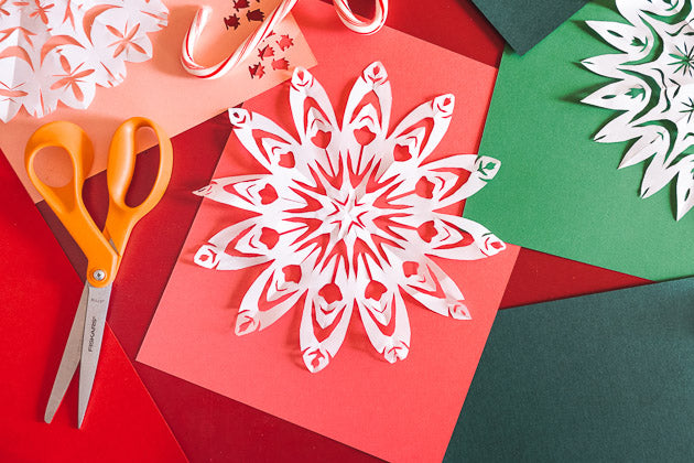 Paper Snowflakes, SVG &amp; PDF Template