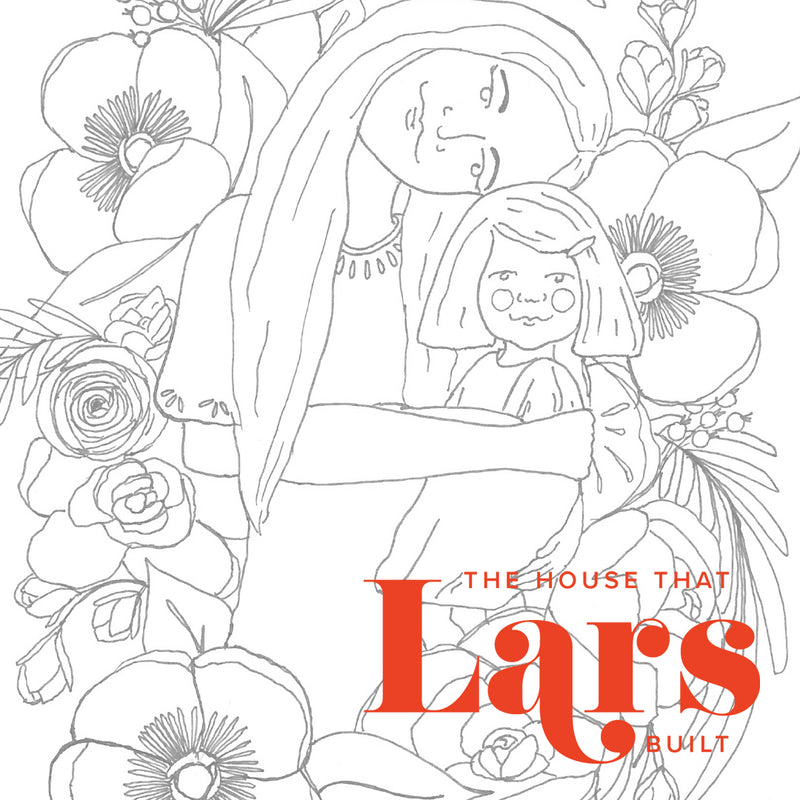 Mother & Daughter Coloring Page, PDF Printable - The House That Lars Built