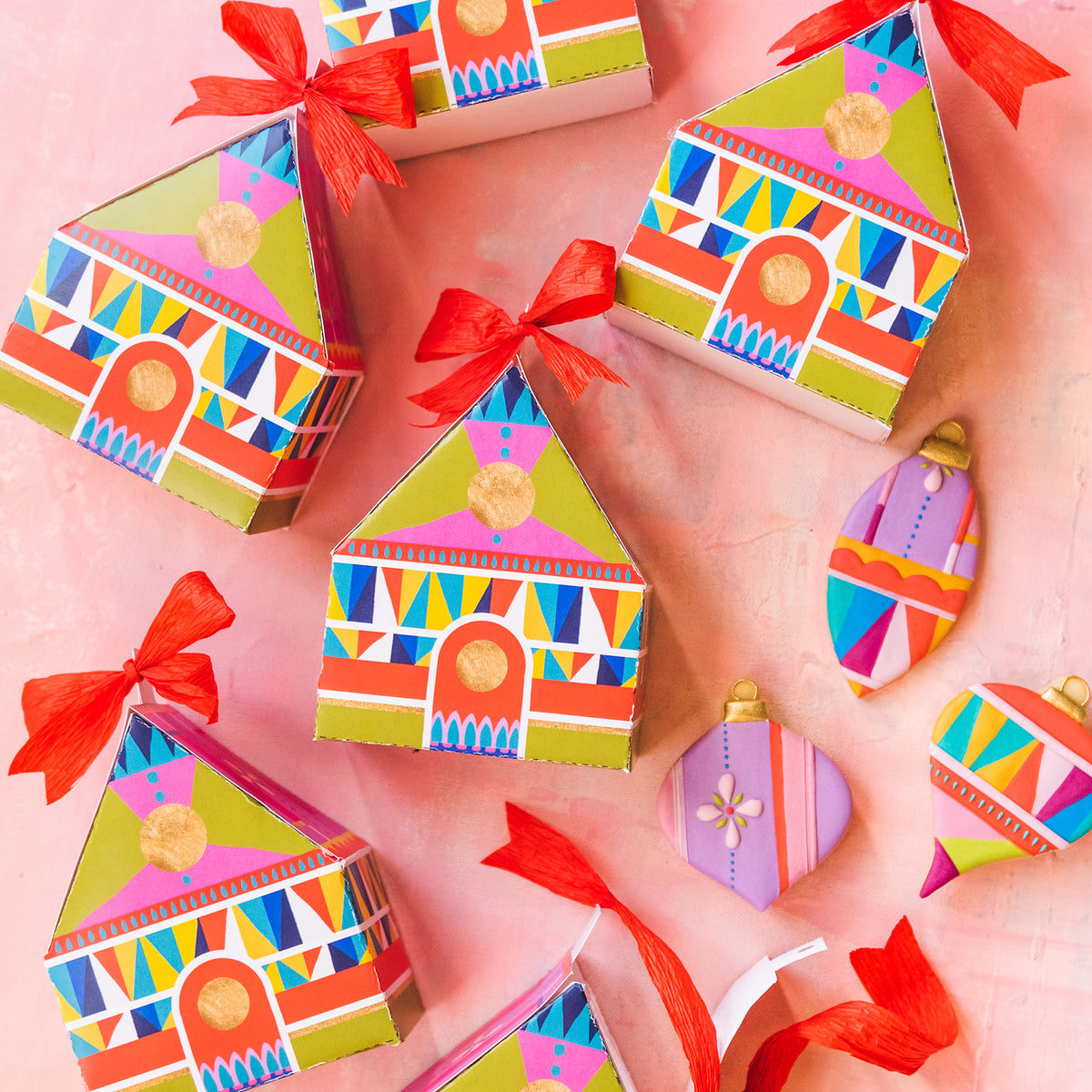 Nativity House Cookie Box, PDF Printable