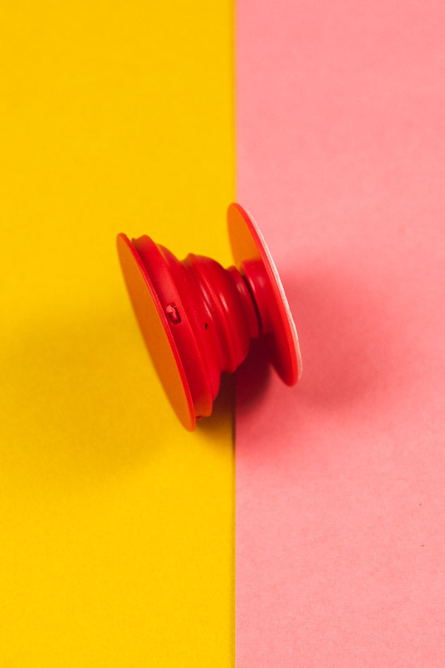 Round All Red Phone Stand Socket