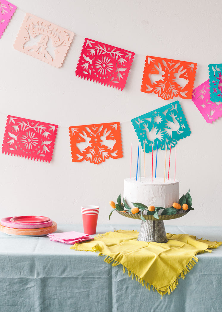 Papel Picado Streamers, SVG &amp; PDF Template