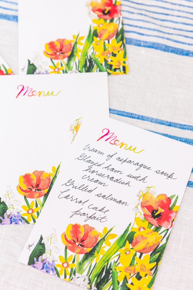 Easter Tablescape Party Suite by Jessie Kanelos Weiner, PDF Printable