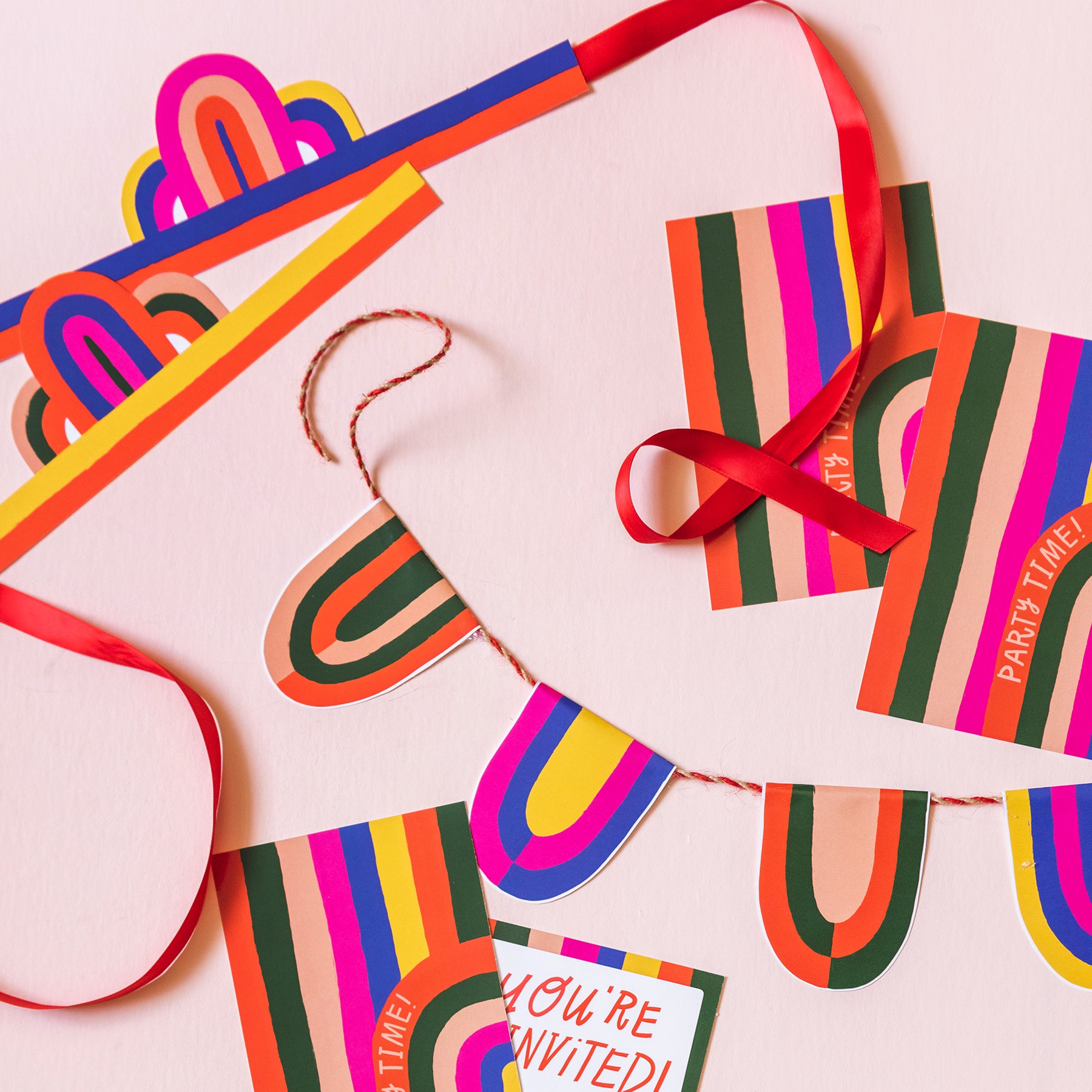 Rainbow Party Birthday Suite, PDF Printable - The House That Lars Built