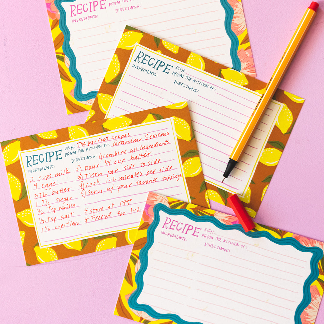 Recipe Cards, PDF Printable - The House That Lars Built