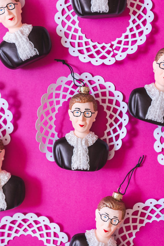 Ruth Bader Ginsburg Bust Ornament