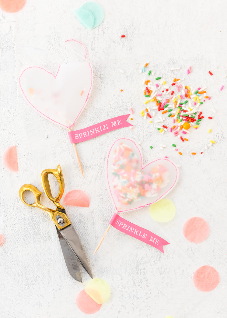 Sprinkle Me Cupcake Topper, PDF Template