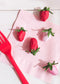 Strawberry Heart Cake Topper, PDF Template