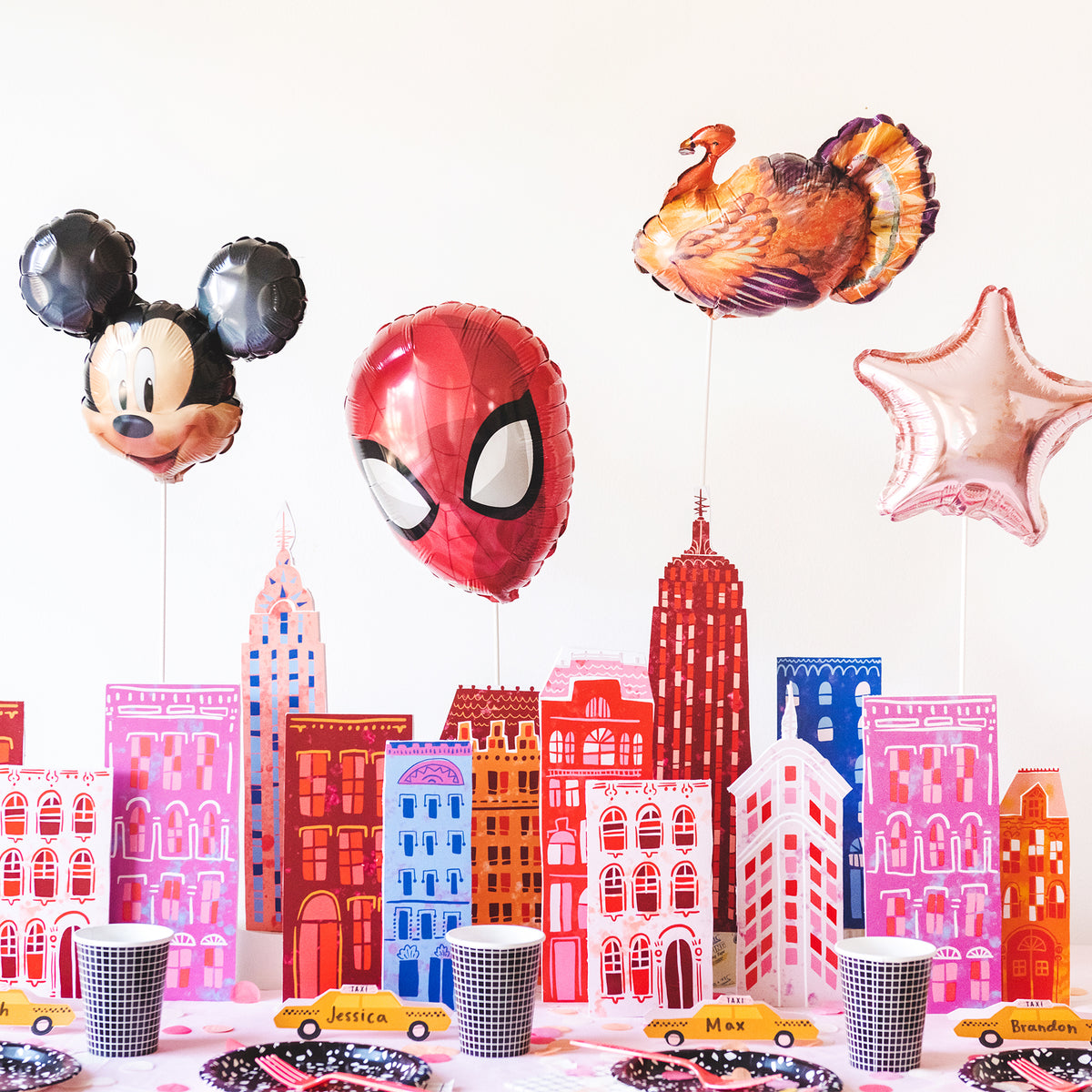 Macy&#39;s Thanksgiving Day Parade Skyscraper Tablescape, PDF Printables