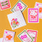Valentine Stamp Cards & Envelope by Josefina Schargorodsky, PDF Printable