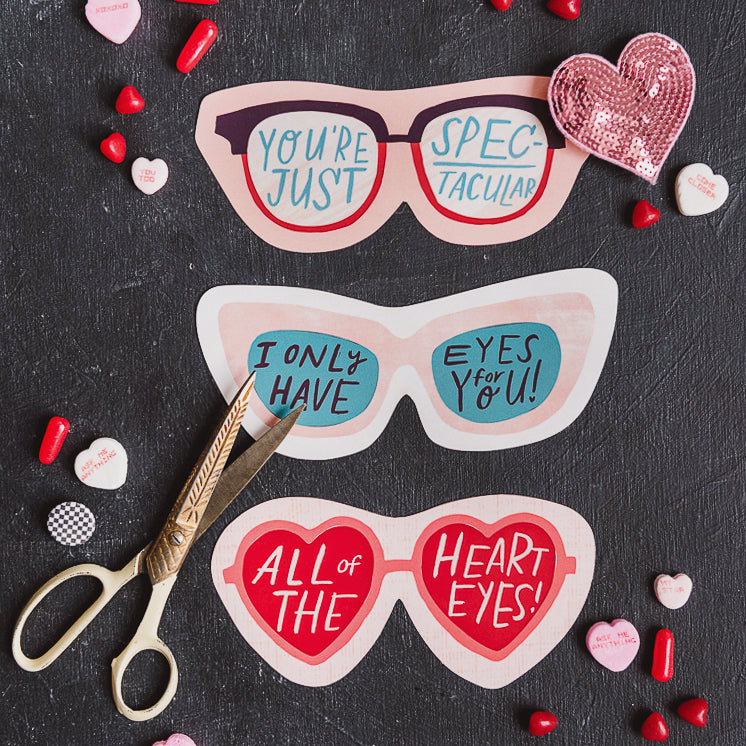 Valentine Sunglasses, PDF Printable