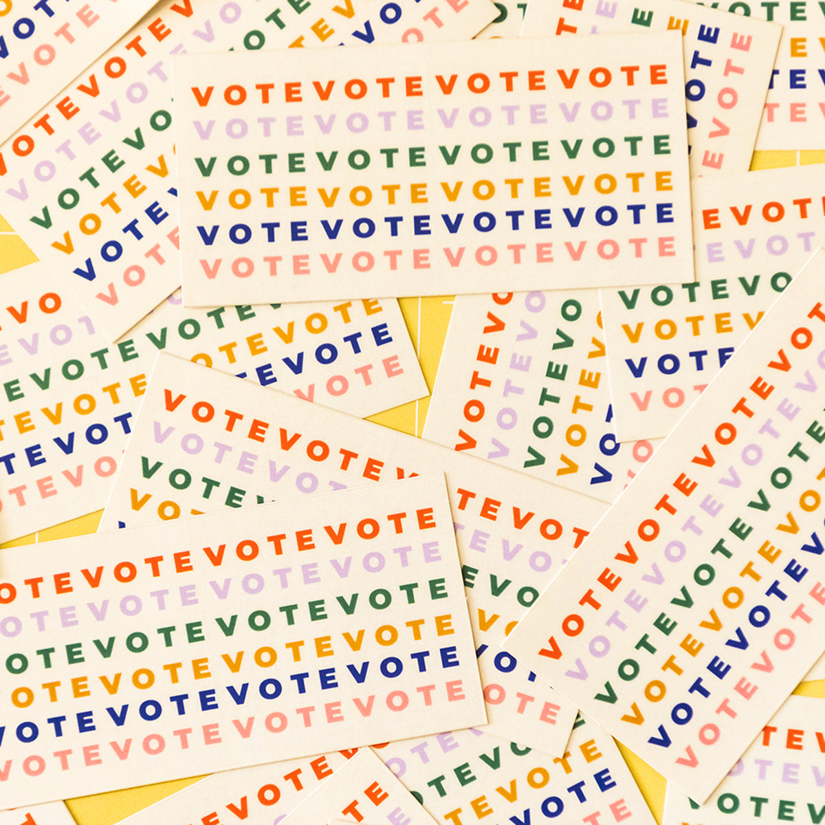 Multicolored Vote Sticker