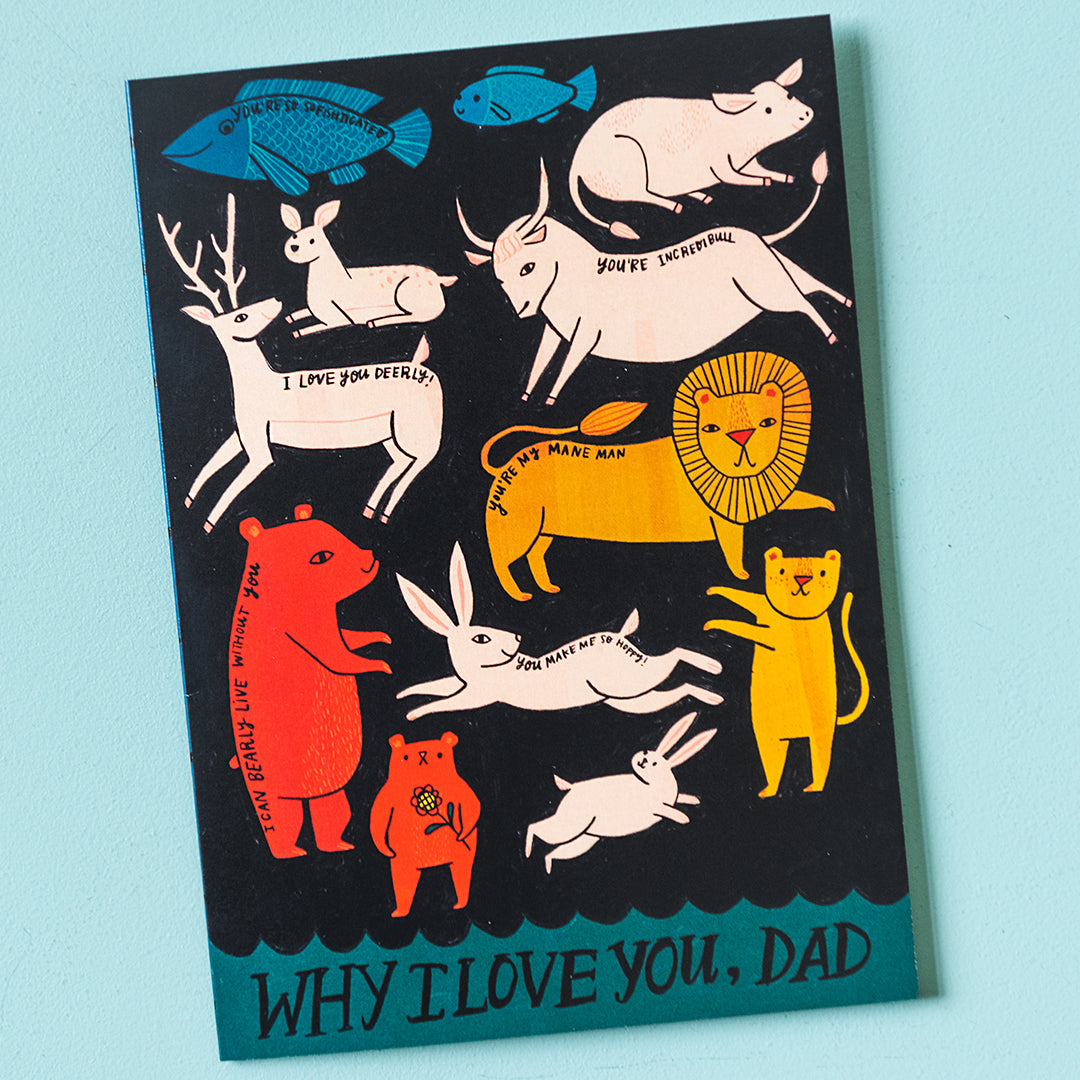Why I Love You, Dad Father's Day Card, PDF Printable