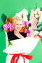 Sweet Pea & Poppy Paper Flower Bouquet Costume, PDF Template