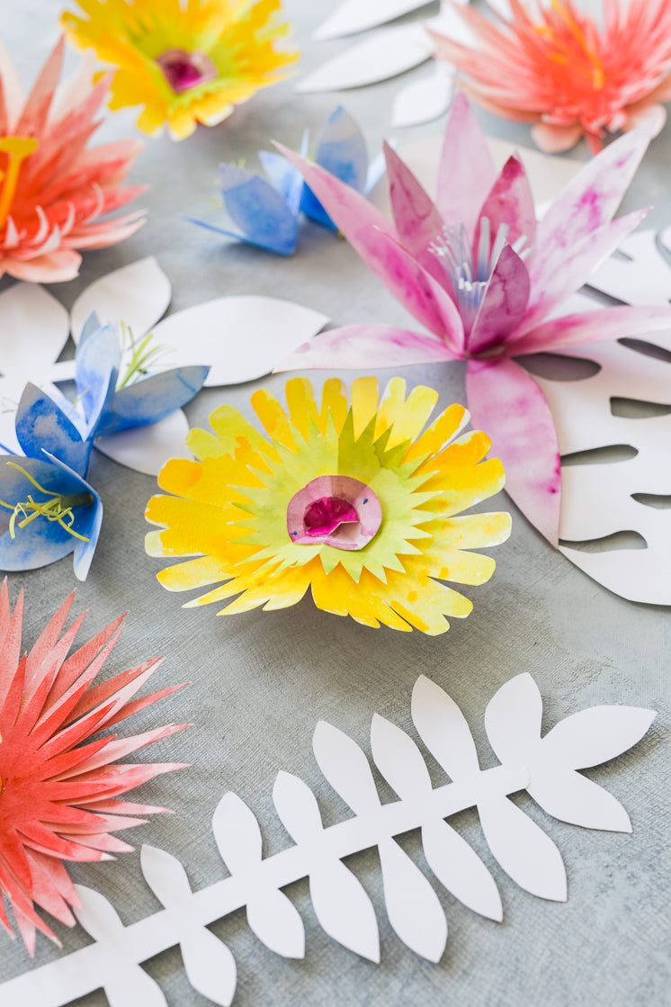 Watercolor flower tablescape, Chanel inspired, paper flower table scape, bridal shower, spring dinner