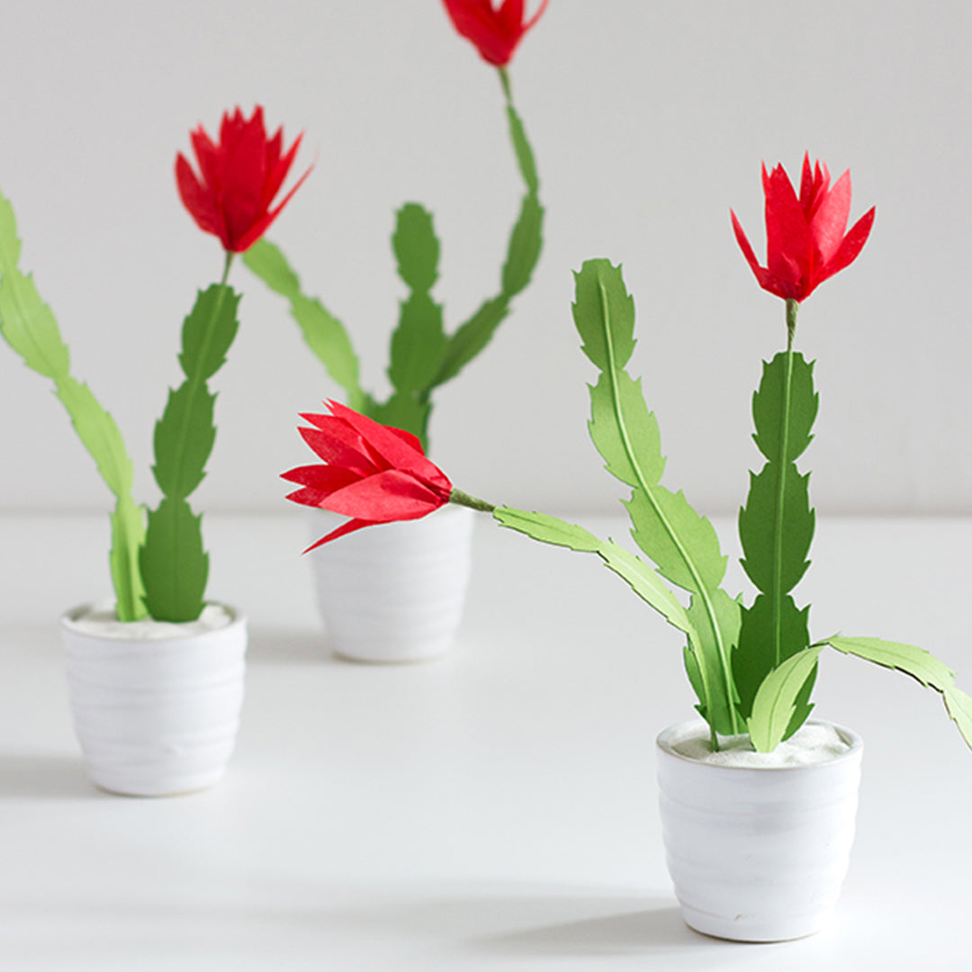 DIY Paper Christmas Cactus, PDF Template – The House That Lars Built