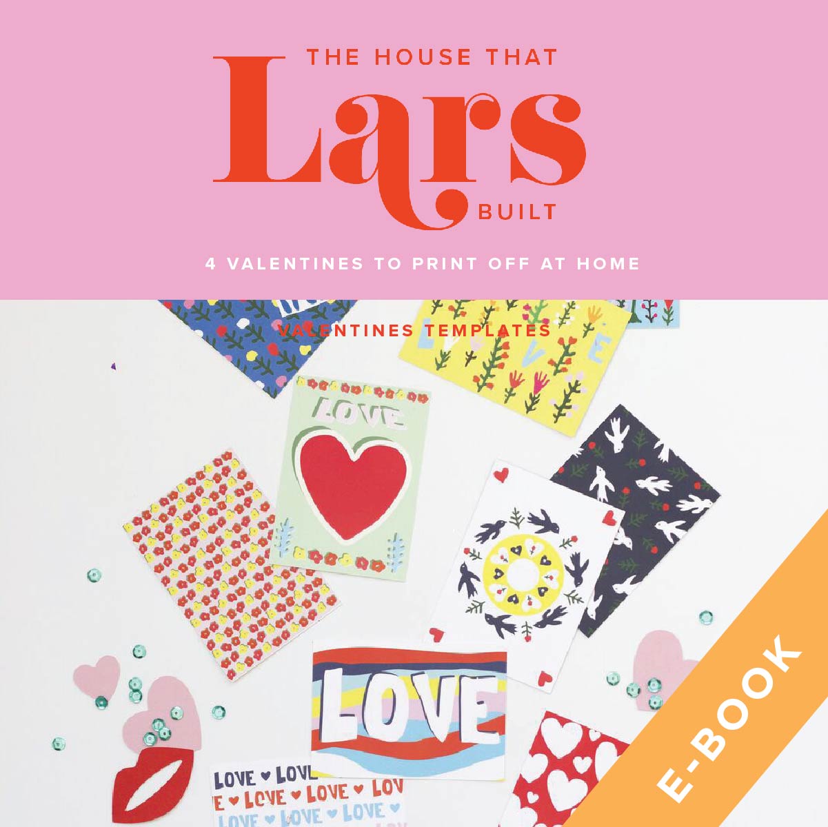 4 Valentines to Print Off at Home - No Gift Required, E-Book Printable