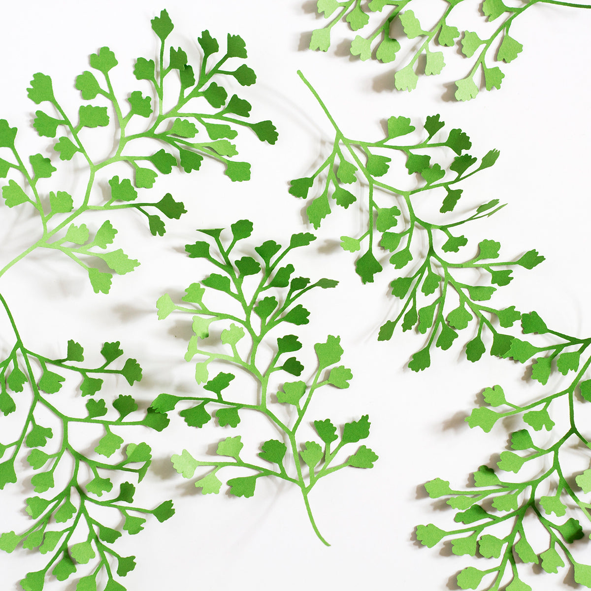 Paper Maidenhair Fern Mobile, SVG &amp; PDF Template