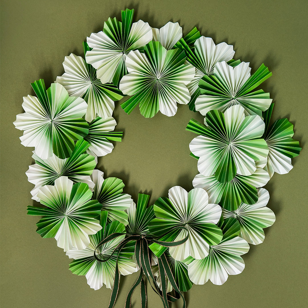 Accordion St. Patrick&#39;s Day Wreath, PDF Printable