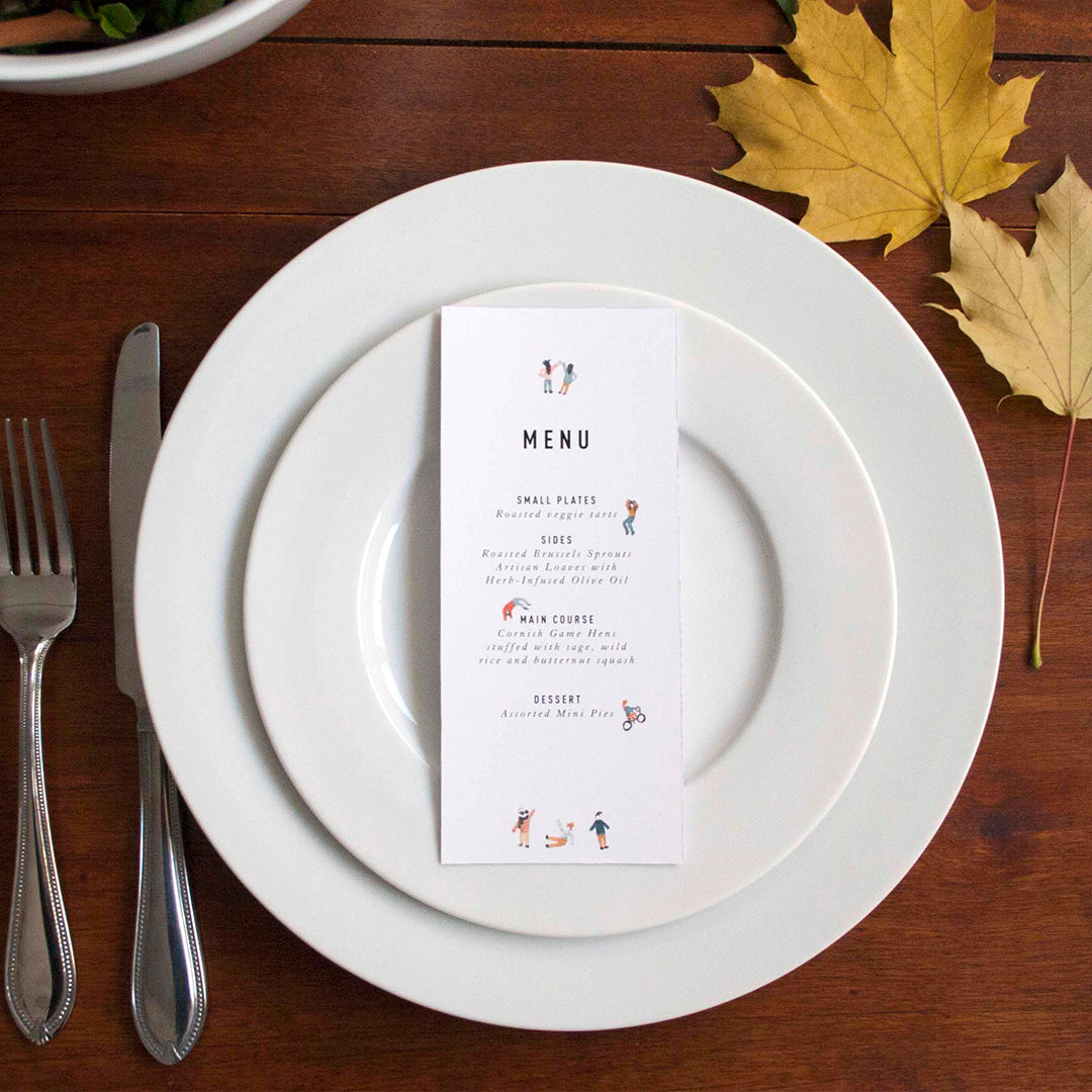 Friendsgiving Menu, PDF Printable - The House That Lars Built
