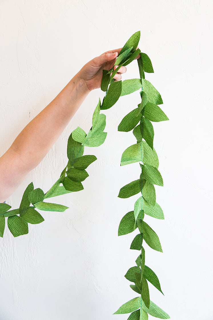 Paper Leaf Garland, PDF Template