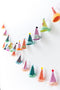 Mini Party Hat Garland, PDF Template