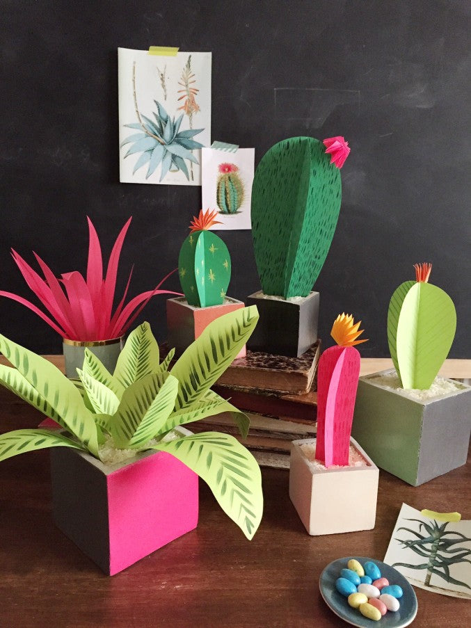 DIY Paper Plants, PDF Template