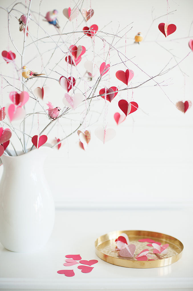 Valentine&#39;s Day Branch Heart Tree, PDF Template