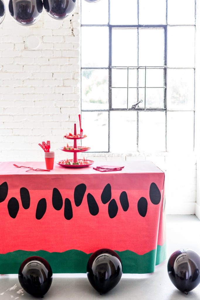 Paper Watermelon Tablecloth, SVG &amp; PDF Template